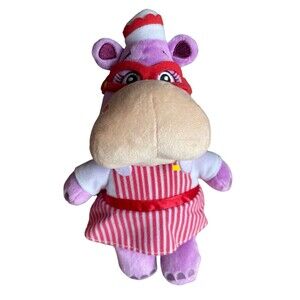 Doc McStuffins Hallie Hippo Plush Stuffed Toy 8" Disney Store Disney Junior Jr
